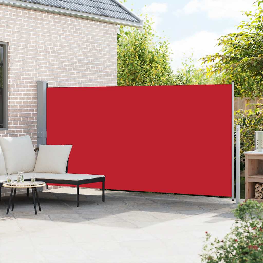 Ausziehbare Seitenmarkise 160x500 cm Rot