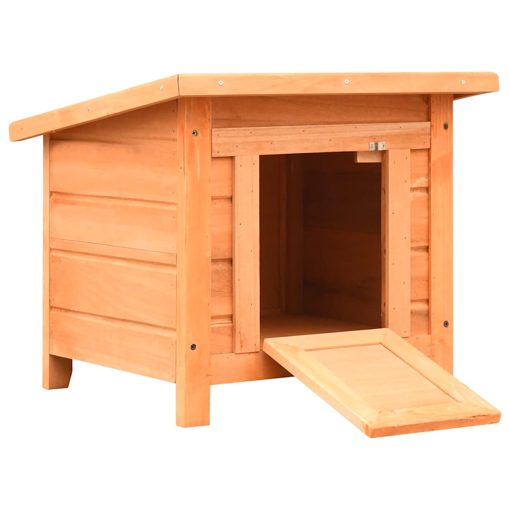 vidaXL Katzenhaus 50x46x43,5 cm Kiefernholz & Tannenholz
