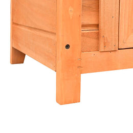vidaXL Katzenhaus 50x46x43,5 cm Kiefernholz & Tannenholz