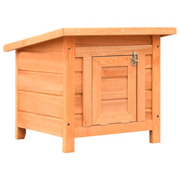 vidaXL Katzenhaus 50x46x43,5 cm Kiefernholz & Tannenholz
