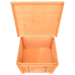 vidaXL Katzenhaus 50x46x43,5 cm Kiefernholz & Tannenholz