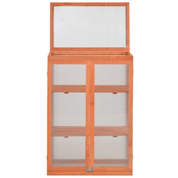 vidaXL Gewächshaus-Schrank Holz 75x47x109 cm