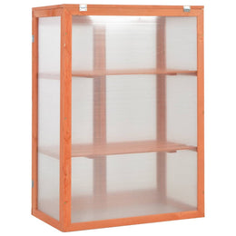 vidaXL Gewächshaus-Schrank Holz 75x47x109 cm