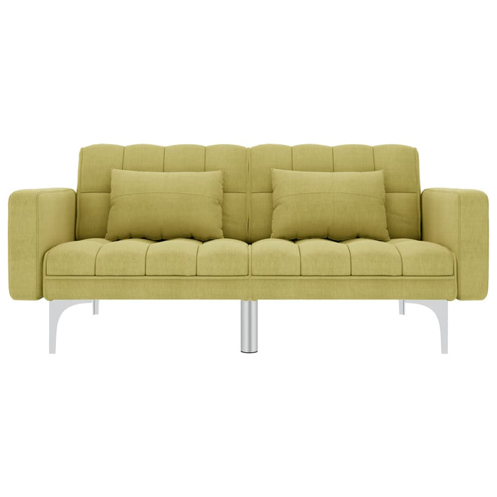 Schlafsofa Grün Stoff
