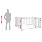Outdoor-Hundezwinger 200×200×100 cm