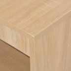 Bartisch mit Regal Eichenbraun 110x50x103 cm