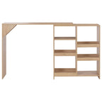 Bartisch mit Beweglichem Regal Eichenbraun 138x39x110 cm