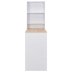 Bartisch mit Schrank Weiß 115x59x200 cm