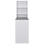 Bartisch mit Schrank Weiß 115x59x200 cm