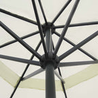 Sonnenschirm Weiß Aluminium 500 cm