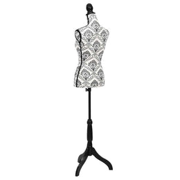 Damenbüste Schneiderpuppe Torso Schwarz Weiß