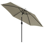 Sonnenschirm Sandweiß 3 m Stahlmast