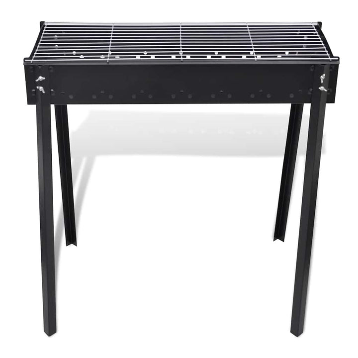 BBQ Grill Säulengrill Standgrill Kohlegrill Barbeque Quadratisch