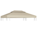 Pavillon-Dachplane Ersatzdach 310 g/m² Beige 3×4 m