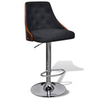 Barhocker 2 Stk. Bugholz und Stoff