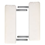 Massagetisch mit Aluminiumrahmen, faltbar 3 Zonen Creme-Weiß