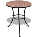 Bistrotisch Terrakotta-Rot 60 cm Mosaik