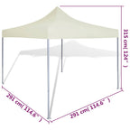 Faltzelt 3x3 m Creme
