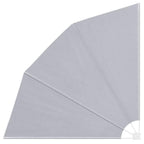 Faltbarer Balkonfächer Grau 210×210 cm