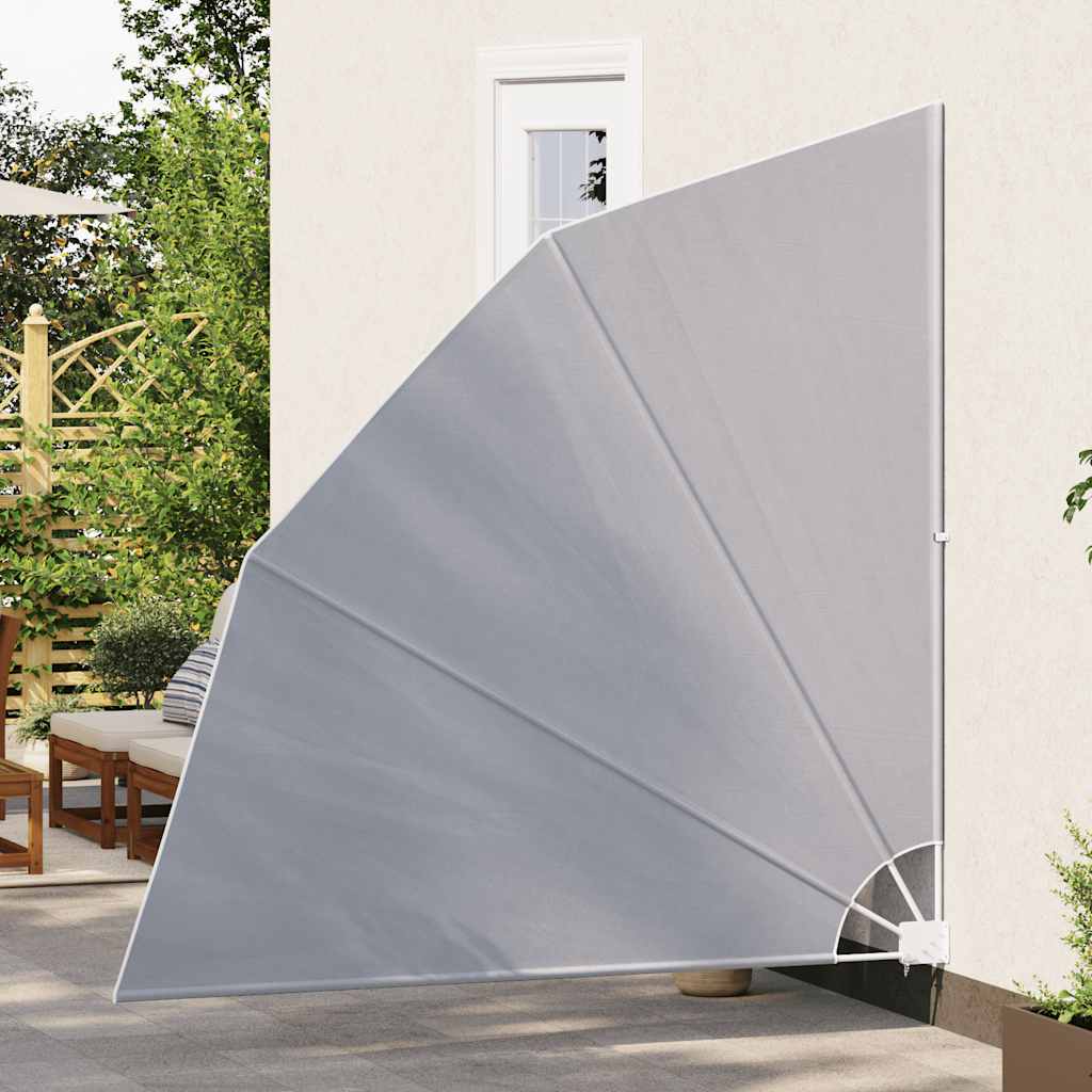 Faltbarer Balkonfächer Grau 210×210 cm