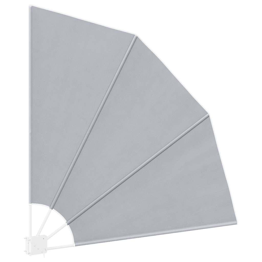 Faltbarer Balkonfächer Grau 140×140 cm