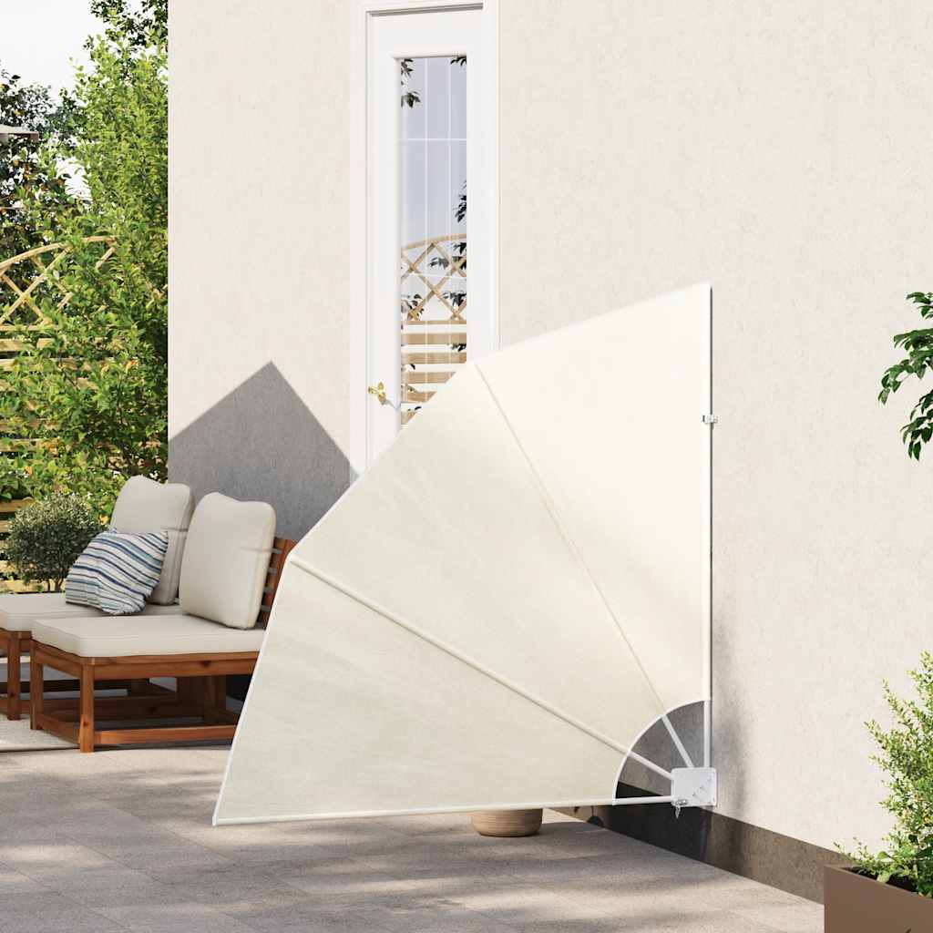 Faltbarer Balkonfächer Creme 140×140 cm