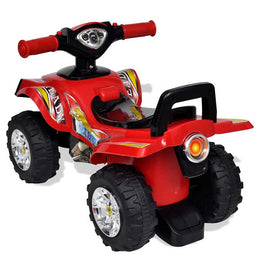 Rotes Aufsitz-Quad für Kinder mit Sound und Licht