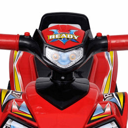 Rotes Aufsitz-Quad für Kinder mit Sound und Licht