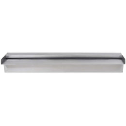 vidaXL Pool-Wasserfall Fontäne Rechteckig Edelstahl 60 cm