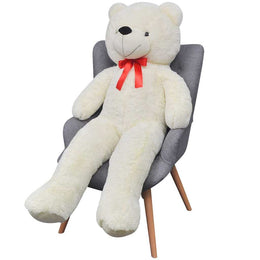 vidaXL Weicher XXL-Plüsch-Teddybär Weiß 85 cm