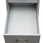 Registerschrank mit 5 Schubladen Grau 68,5 cm Stahl