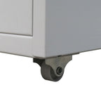 Registerschrank mit 5 Schubladen Grau 68,5 cm Stahl