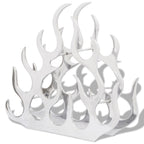Flaschenregal für 11 Flaschen Silbern Aluminium