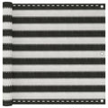 Balkonsichtschutz HDPE 90x600 cm anthrazit und weiß