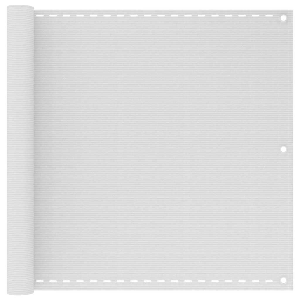 Balkonsichtschutz HDPE 90x400 cm weiß