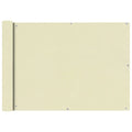 Balkonsichtschutz Oxfordgewebe 75x400 cm Creme