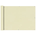 Balkonsichtschutz Oxfordgewebe 75x400 cm Creme
