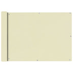 Balkonsichtschutz Oxfordgewebe 75x600 cm Creme