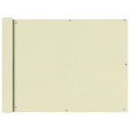 Balkonsichtschutz Oxfordgewebe 90x400 cm Creme