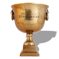 Champagner-Kühler Pokal Kupfer Braun