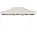 Profi-Partyzelt Faltbar Aluminium 4,5x3 m Creme