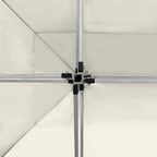 Profi-Partyzelt Faltbar Aluminium 4,5x3 m Creme