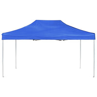 Profi-Partyzelt Faltbar Aluminium 4,5x3 m Blau