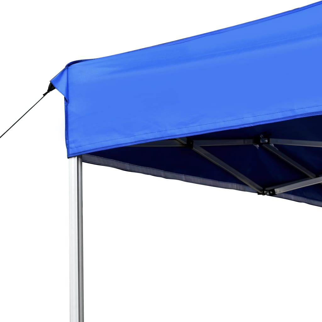 Profi-Partyzelt Faltbar Aluminium 4,5x3 m Blau