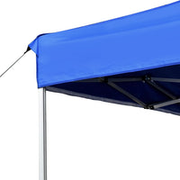 Profi-Partyzelt Faltbar Aluminium 4,5x3 m Blau