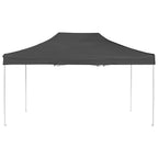 Profi-Partyzelt Faltbar Aluminium 4,5x3 m Anthrazit
