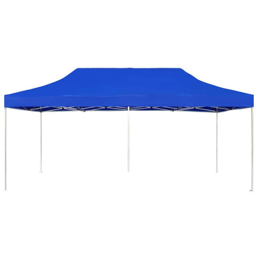 Profi-Partyzelt Faltbar Aluminium 6x3 m Blau