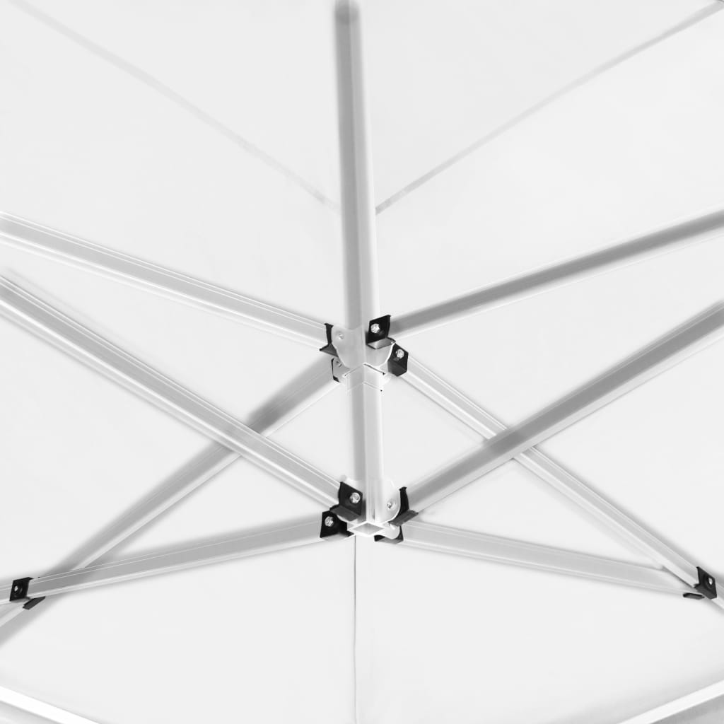 Profi-Partyzelt Faltbar mit Wänden Aluminium 6×3m Weiß