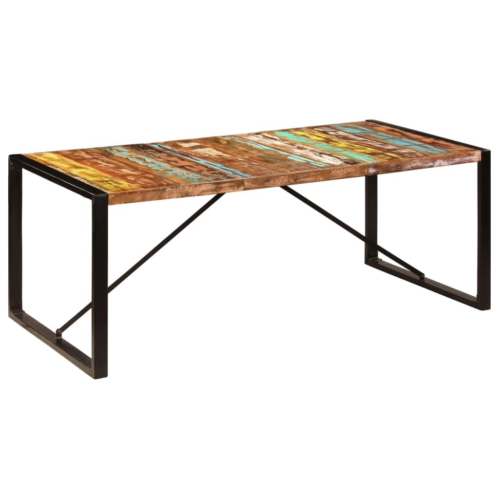 Esstisch 200x100x75 cm Altholz Massiv