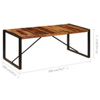 Esstisch 200 x 100 x 75 cm Massivholz Akazie